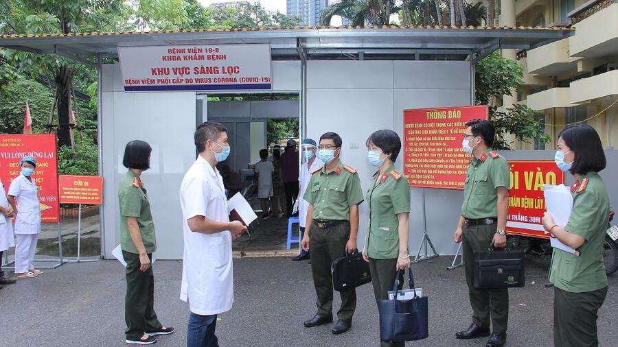 BỆNH VIỆN 19-8 CHỦ ĐỘNG TRIỂN KHAI CÓ HIỆU QUẢ TỐT  CÔNG TÁC PHÒNG, CHỐNG DỊCH BỆNH COVID-19