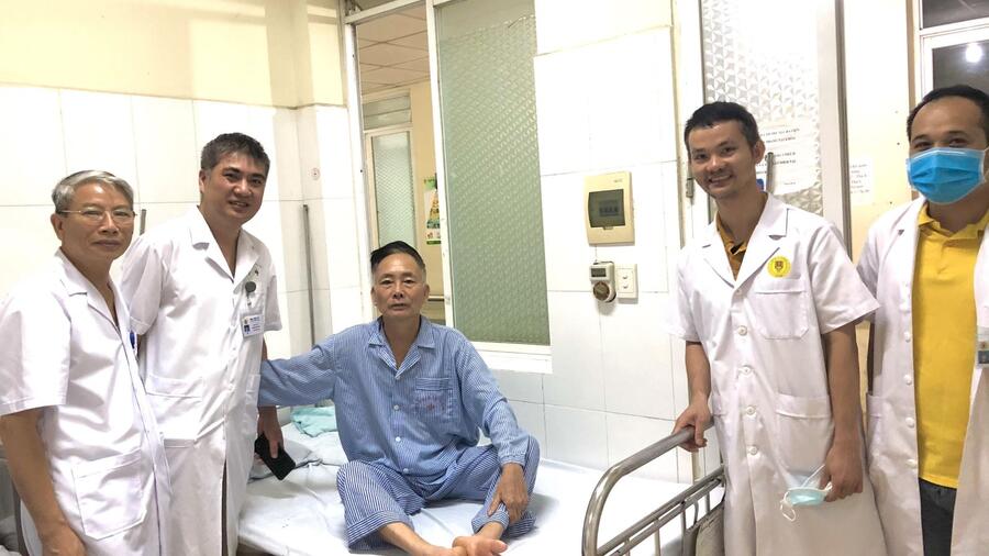 Bệnh viện 19-8 phẫu thuật thành công cắt khối tá - tụy cho bệnh nhân u bóng Vater Bệnh viện 19-8 phẫu thuật thành công cắt khối tá - tụy cho bệnh nhân u bóng Vater