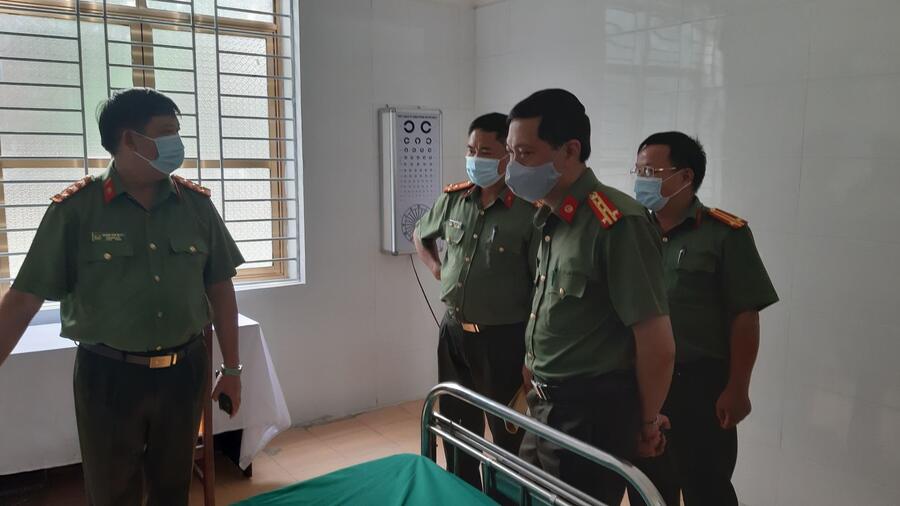 CÔNG TÁC CHỈ ĐẠO TUYẾN TẠI BỆNH XÁ CÔNG AN TỈNH HÀ GIANG
